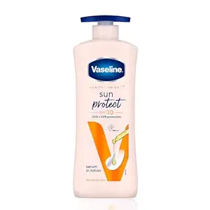 Vaseline Sun Protect SPF 30 Body Lotion, Reduces Tan Lines in 7 Days, UVA + UVB PA+++ Sun Protection, 600ml - Best price at DetectaDeal