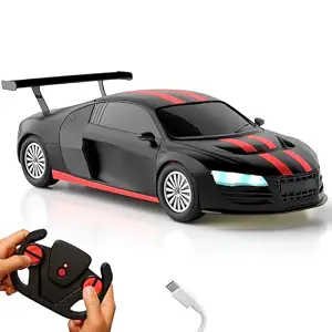 Lifelong Rechargeable Remote Control Car for Kids|2.4GHz, LED Headlights, Upto 90 to 120 min Non-Stop Play Time, 125ft Remote Range, Type-C Charging, Anti-Skid Tyres (LLCRRC03) (Red & Black) - 65% off at DetectaDeal