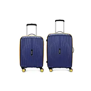 Aristocrat Vortex Plus | Set of 2 Trolley Bag, 55+65 Cm, Small+Medium Hardside Luggage | 8 Wheels, Combination Lock | Polycarbonate | 3 Year International Warranty | Midnight Blue - 72% off at DetectaDeal